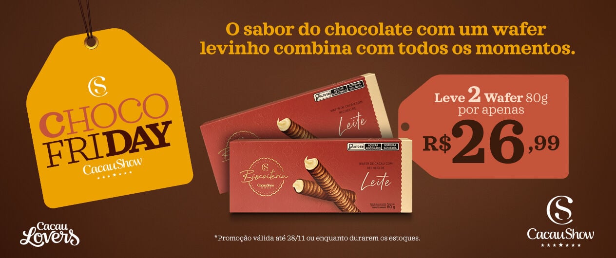 Wafers Promoção chocofriday