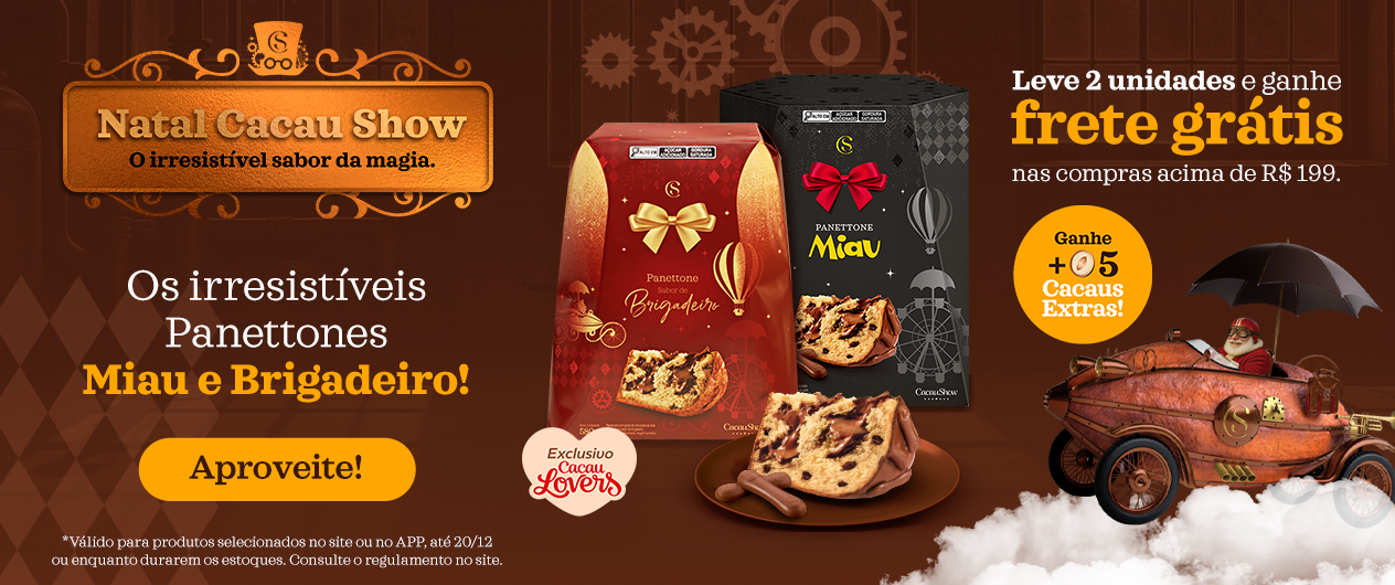 Ofertas Panetones Miau e Brigadeiro