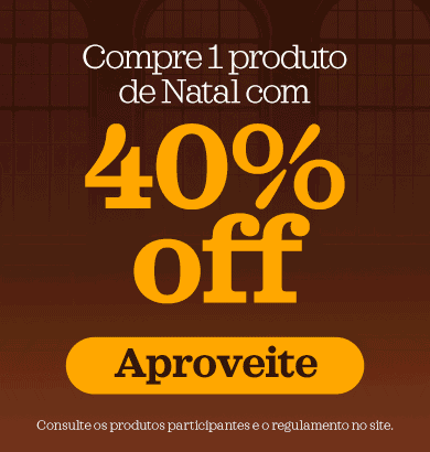 40% off na unidade