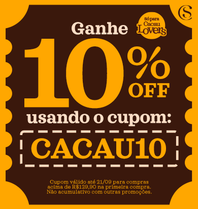 Cupom CACAU10