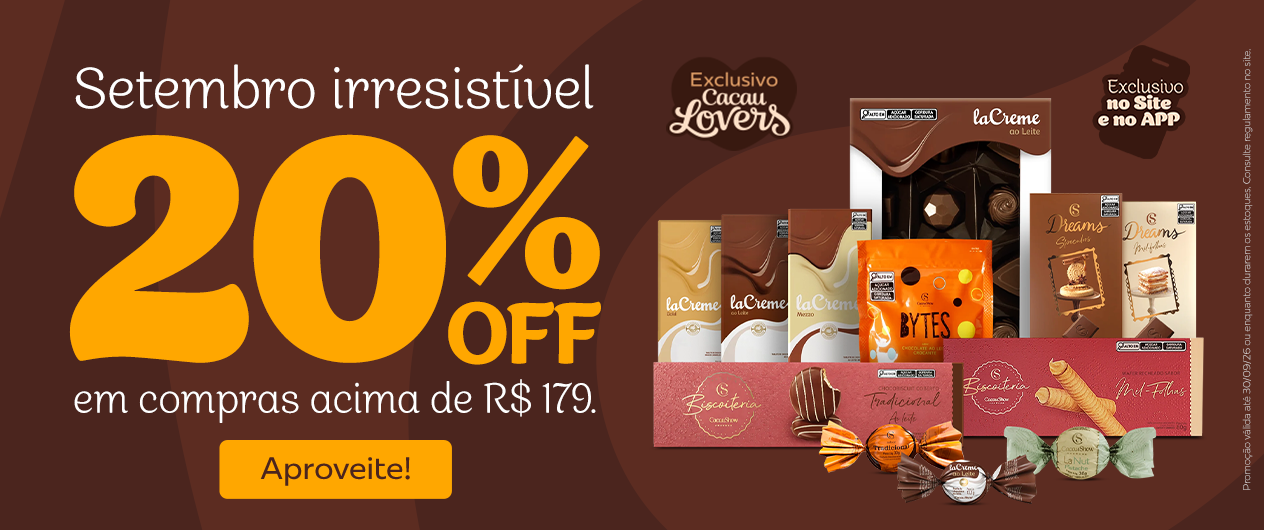 Prromo&ccedil;&atilde;o 20% off