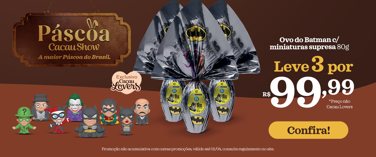 Ovos gogos do Batman promo&ccedil;&atilde;o