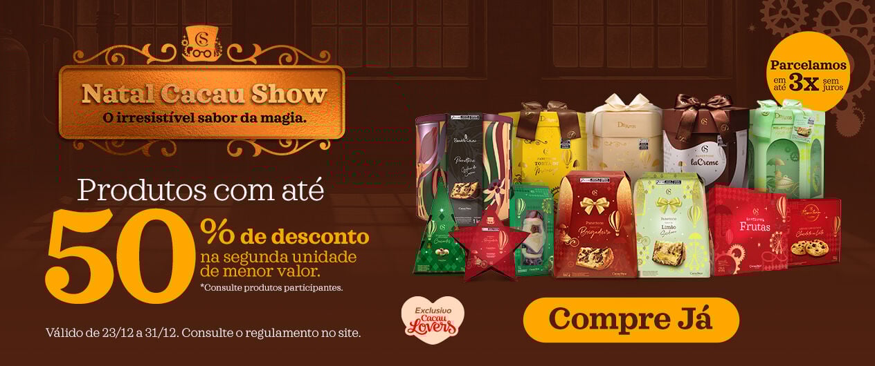 Ofertas 50% na segunda unid de menor valor 