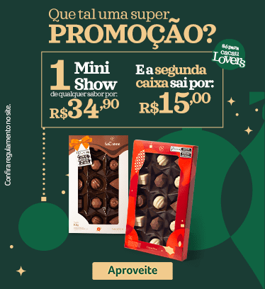 Cacau Show Megastore tem carrossel e produtos em promoção