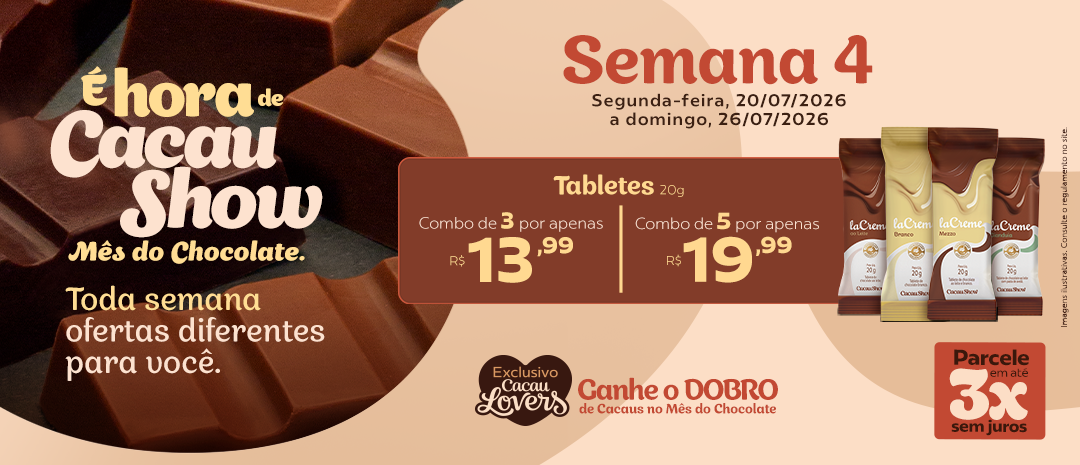 Mês do Chocolate Quarta Semana