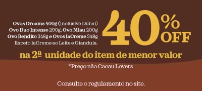 Chocofriday 40% OFF na 2ª Unidade