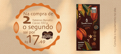 Promoção Tabletes 100g Bendito Cacao