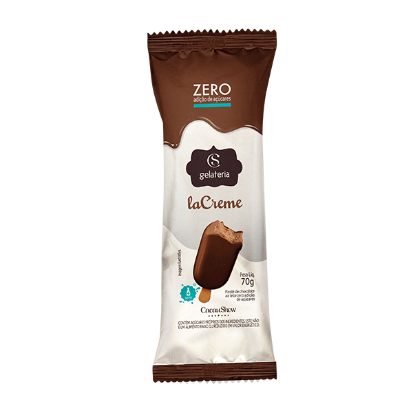 Sorvete laCreme Zero Adição de Açúcar ao Leite 70g