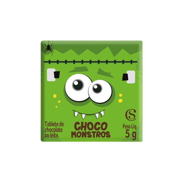 Tablete Halloween dos Chocomonstros Surpresa 5g