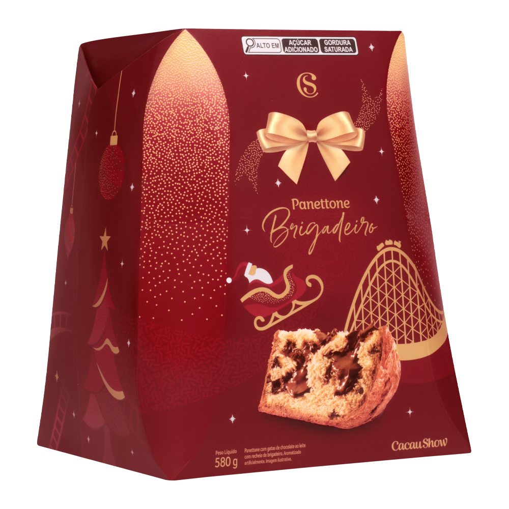 Panetone com Recheio de Brigadeiro 580g, , large. image number 1