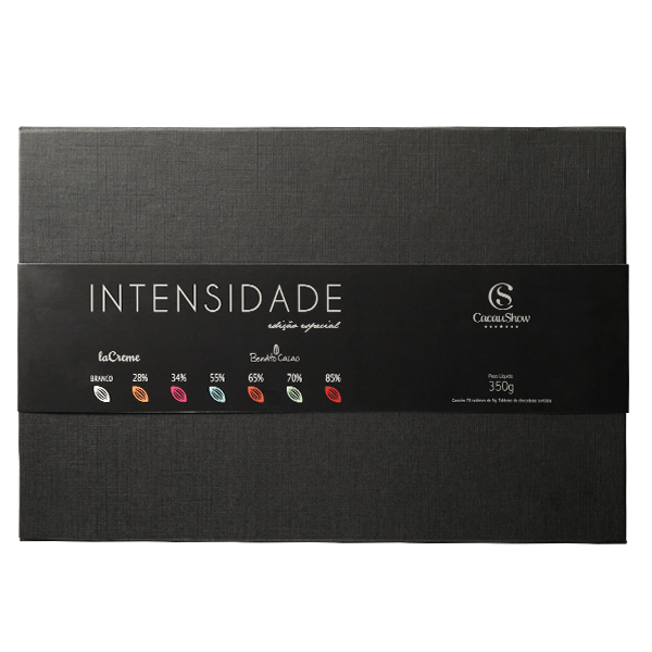 Caixa de Tabletes de Chocolate Intensidade 350g