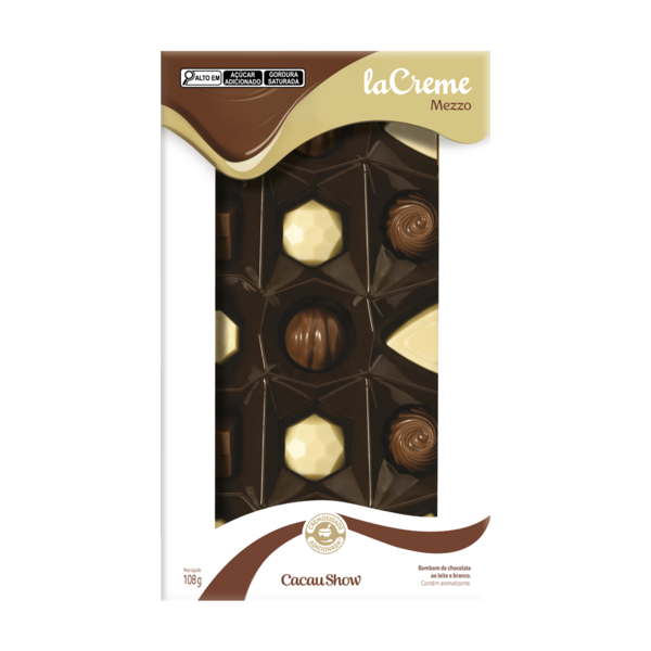 Caixa de Bombons Mini Show laCreme Sortido 108g