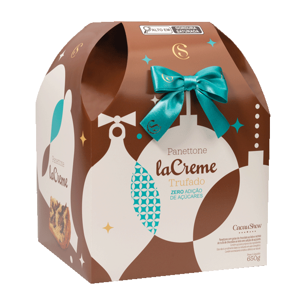 PANETONE LACREME ZERO ADIÇÃO DE AÇÚCAR 650G
