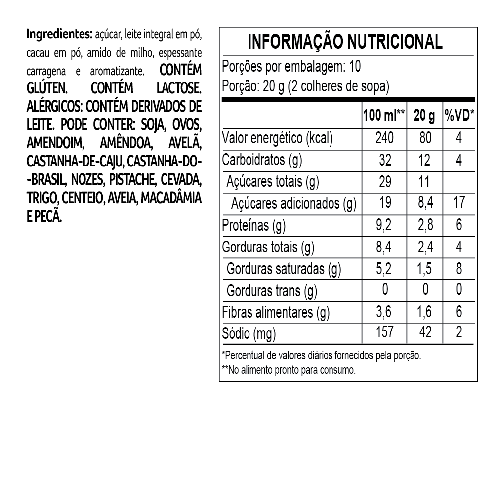 CHOCOLATE CREMOSO 200G, , large. image number 1