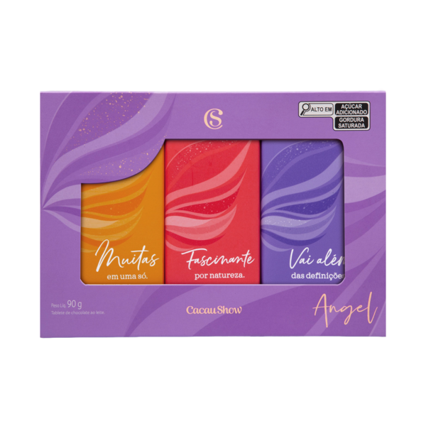 Caixa Angel Tabletes de Chocolate ao Leite 90g