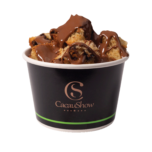 FONDUE DE PANETONE GOTAS COM CHOCOLATE AO LEITE