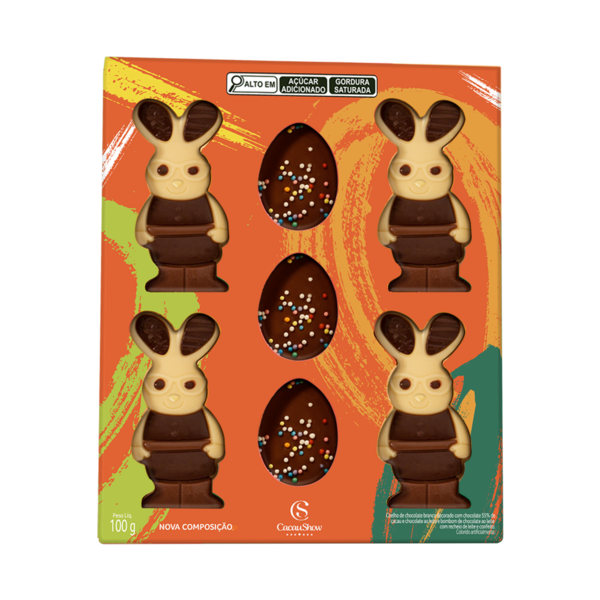 Caixa de Chocolates de Páscoa Cacau Magia 100g
