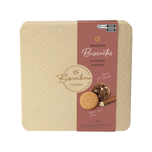 Lata de Biscoitos Tradicionais Sortidos 265g