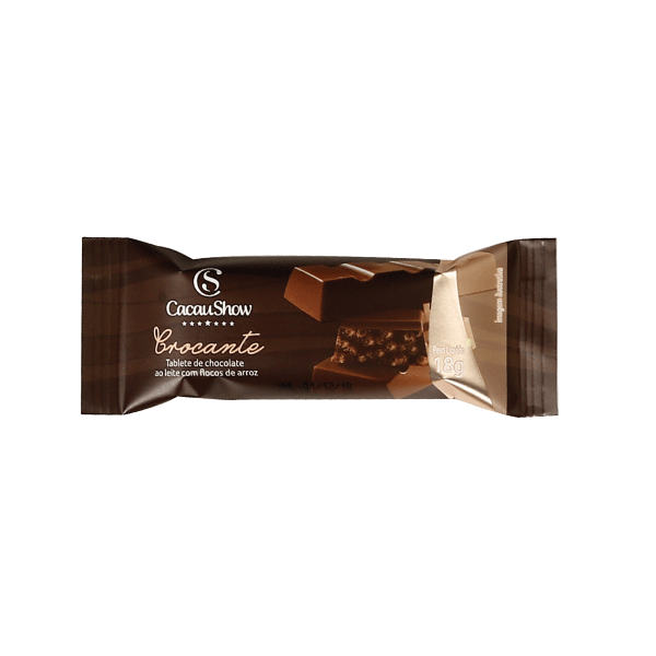 Tablete de Chocolate ao Leite Crocante 18g
