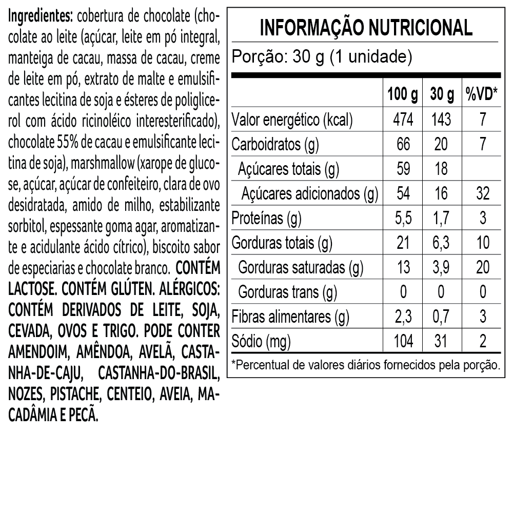 S&rsquo;mores de Marshmallow com Chocolate e Speculoos 30g, , large. image number 1