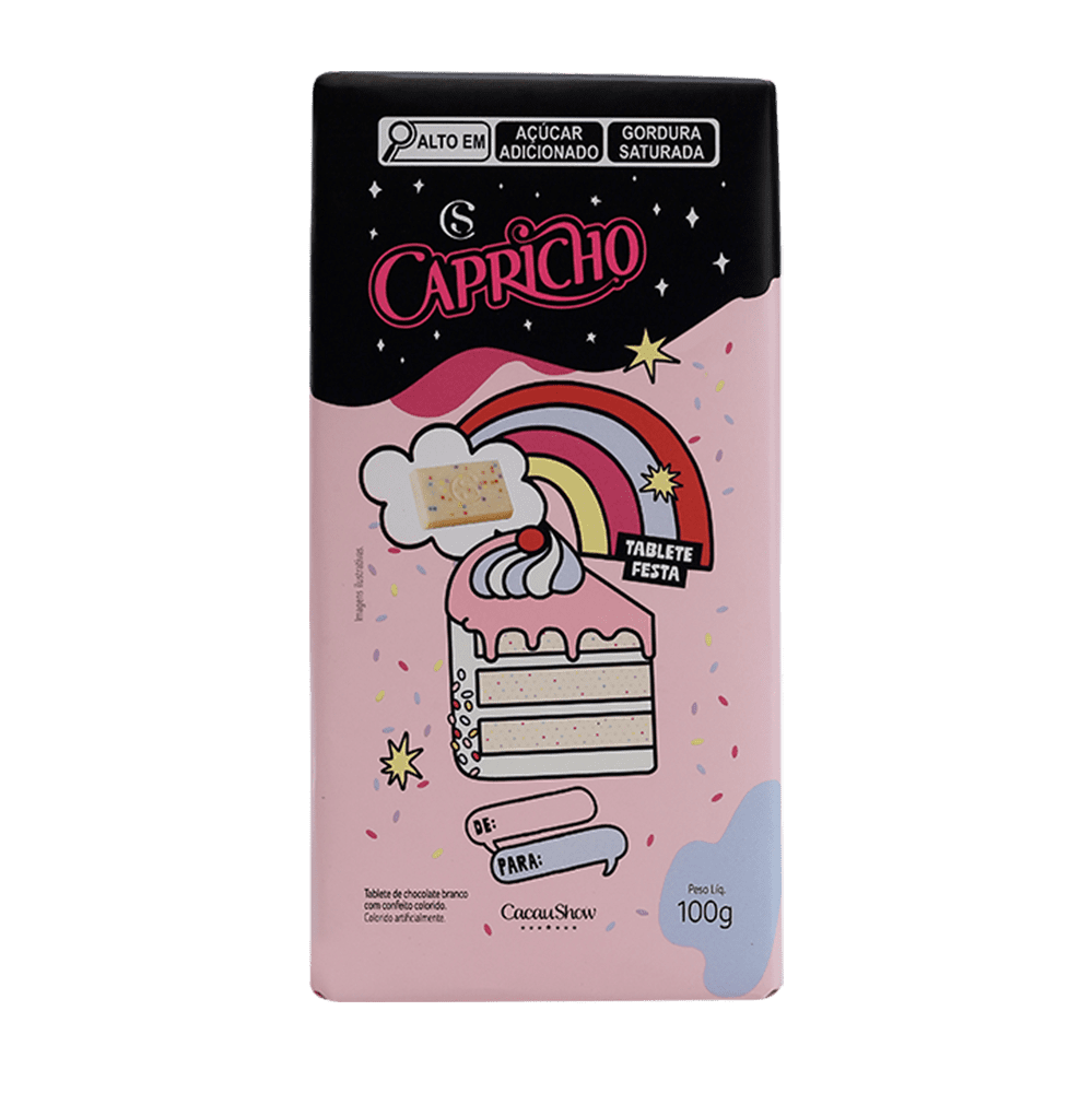TABLETE CAPRICHO FESTA 100G, , large. image number 0