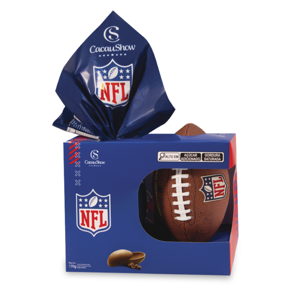 Ovo de Páscoa ao Leite Chocoesportes Bola NFL 170g