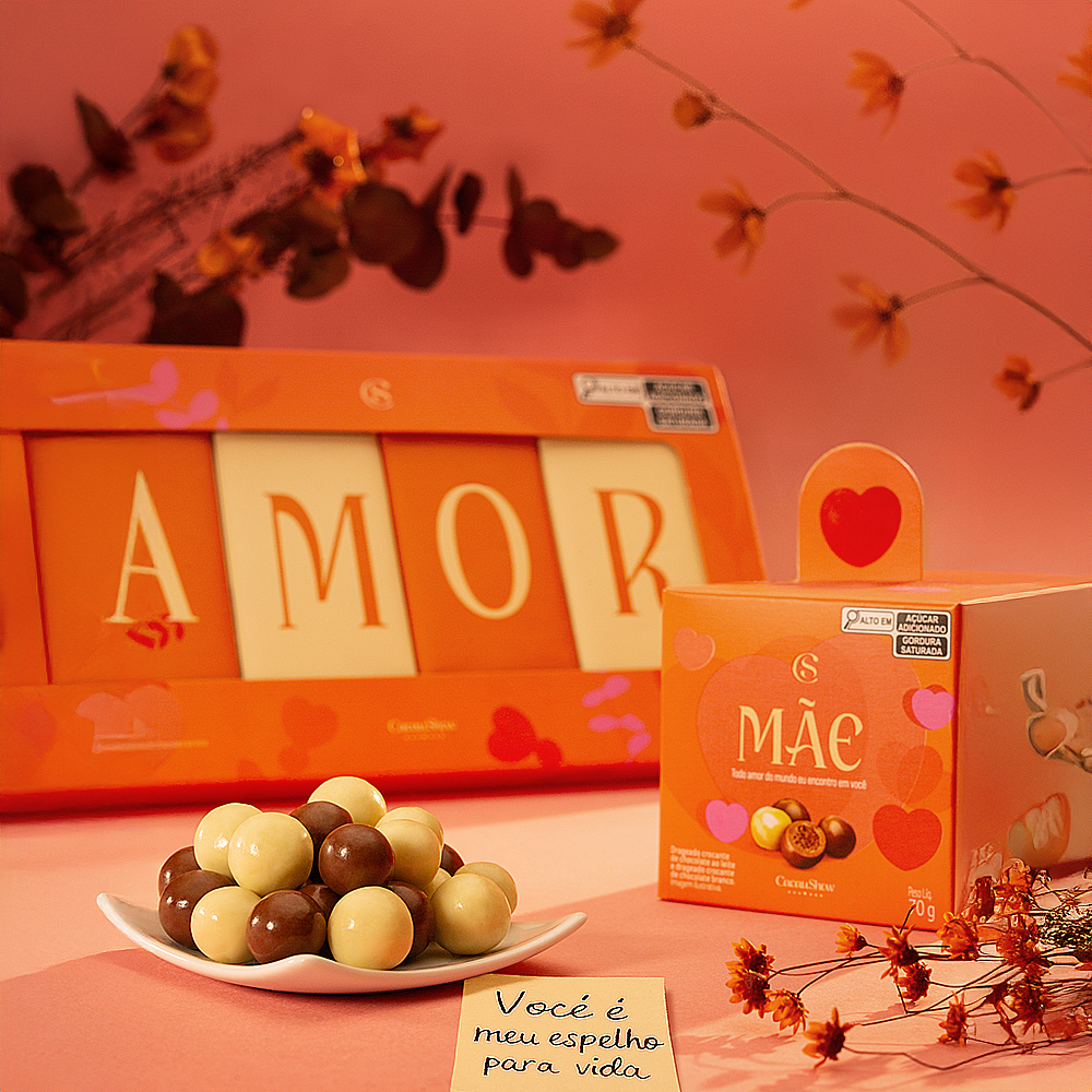 Caixa de Tabletes ao Leite Amor 120g, , large. image number 1