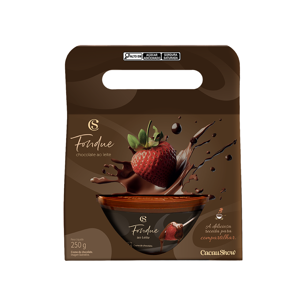 Fondue de Chocolate ao Leite Cacau Show 250g, , large. image number 0