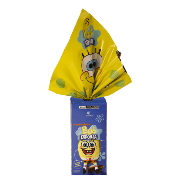 Ovo de Páscoa ao leite Chaveiro Bob Esponja 170g