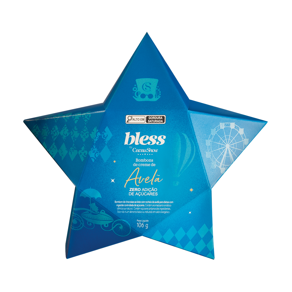 Estrela com Bombons ao Leite Bless Zero Adição de Açúcar 106g, , large. image number 0