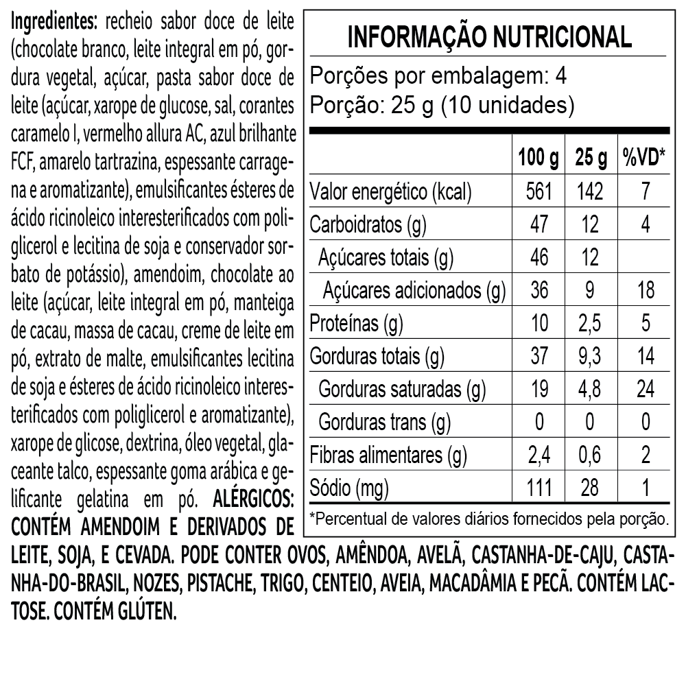 Drageado Bytes Brasil Pa&ccedil;oca 100g, , large. image number 1