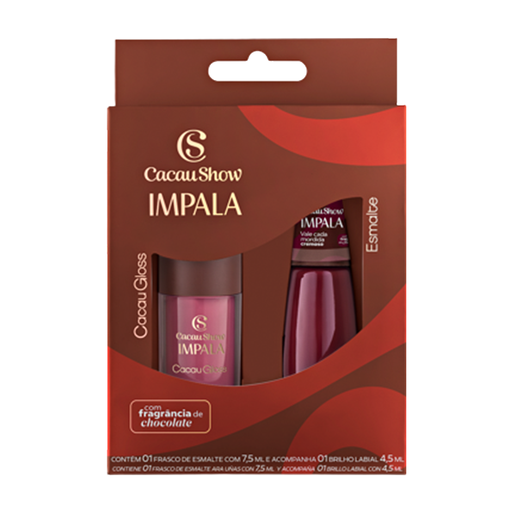Kit Impala Rosa com Esmalte e Gloss Labial, , large. image number 0