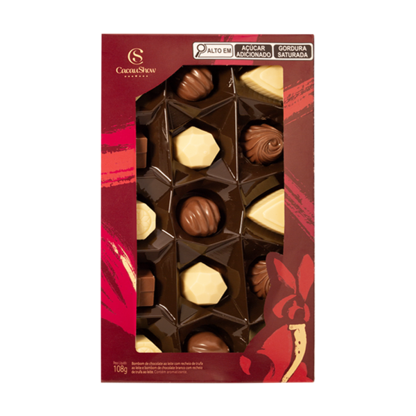 Caixa de Bombons Mini Show Classicos Sortido 108g