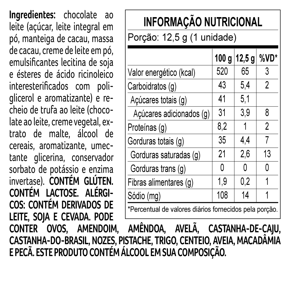 TRUFA LACREME AO LEITE 12,5G, , large. image number 3