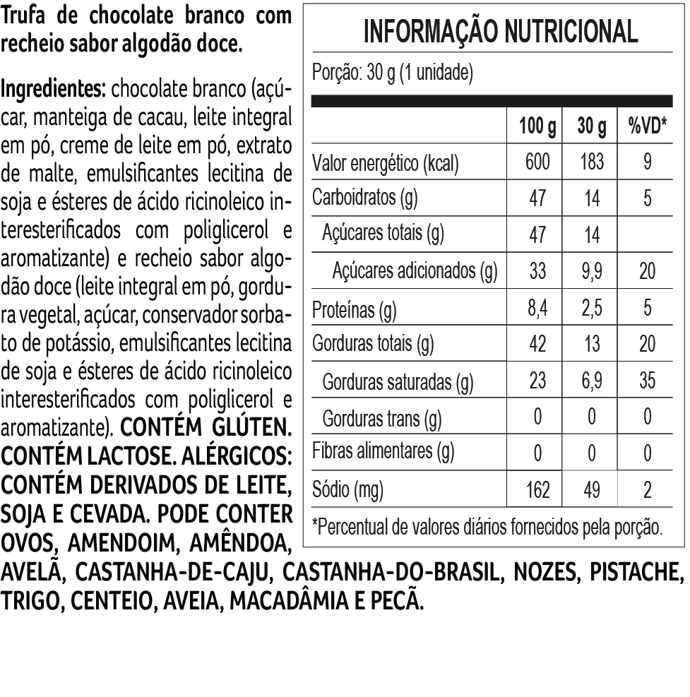 Trufa Algodão Doce 30g, , large. image number 3