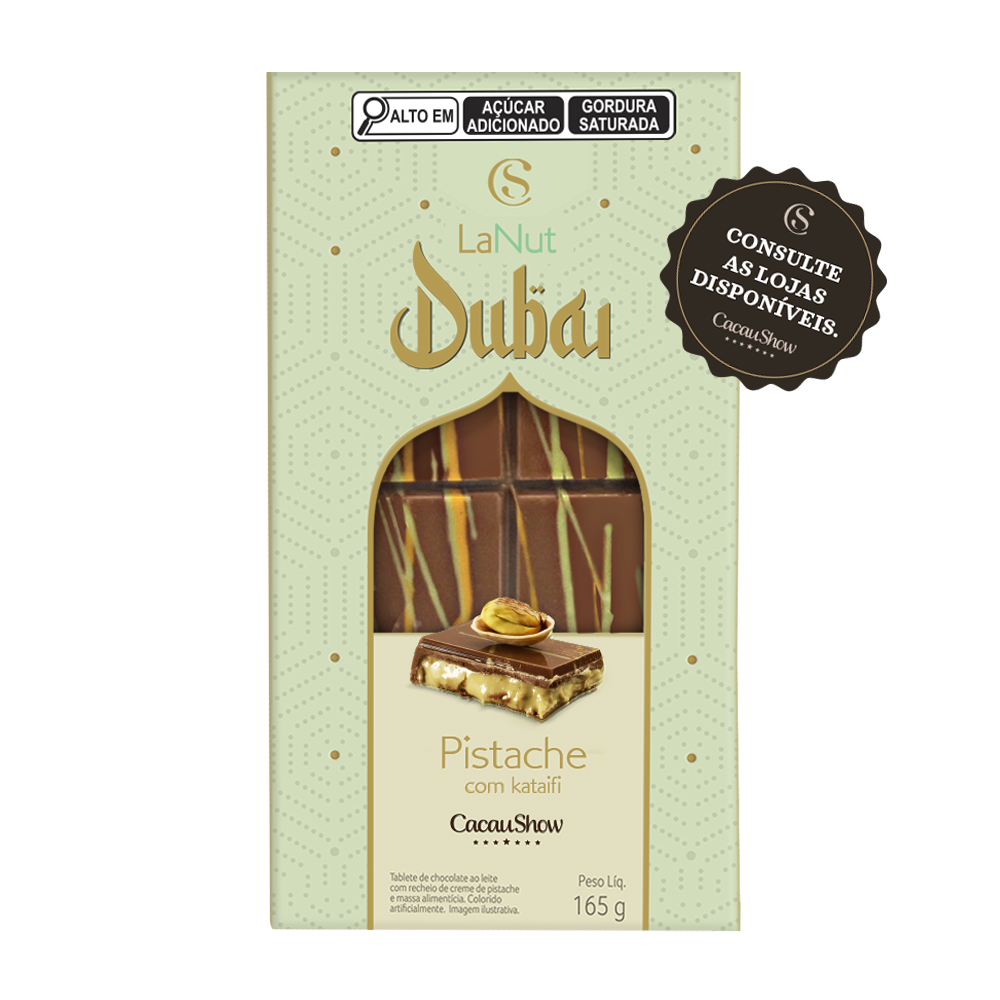 Tablete LaNut Pistache Dubai 165g, , large. image number 1
