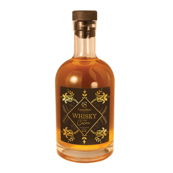 Garrafa de Whisky com Cacau Cacau Show 375ml