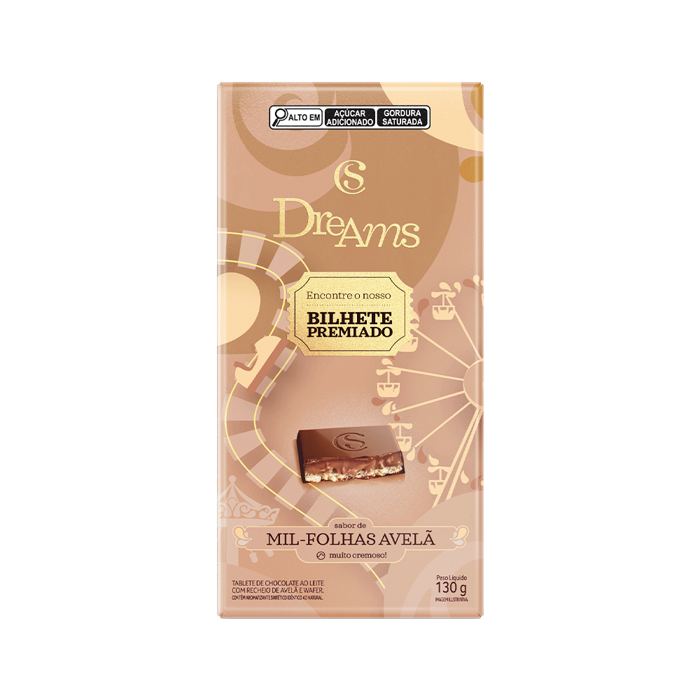 Tablete Dreams Mil Folhas Avel&atilde; Edi&ccedil;&atilde;o Especial 130g, , large. image number 0