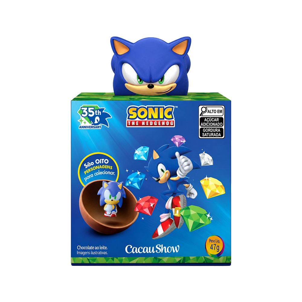 Caixa Surpresa do Sonic 47g, , large. image number 0