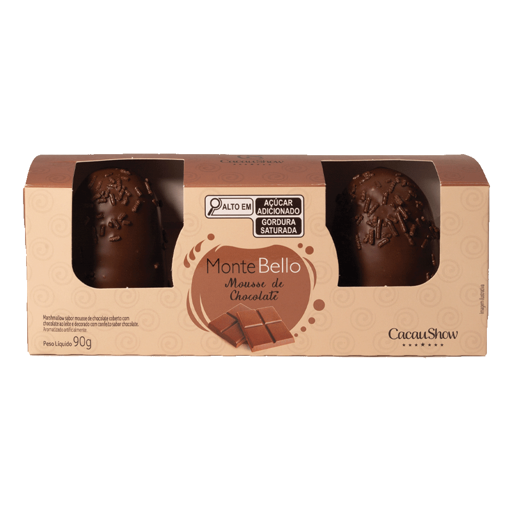Marshmallow MonteBello Mousse de Chocolate 90g