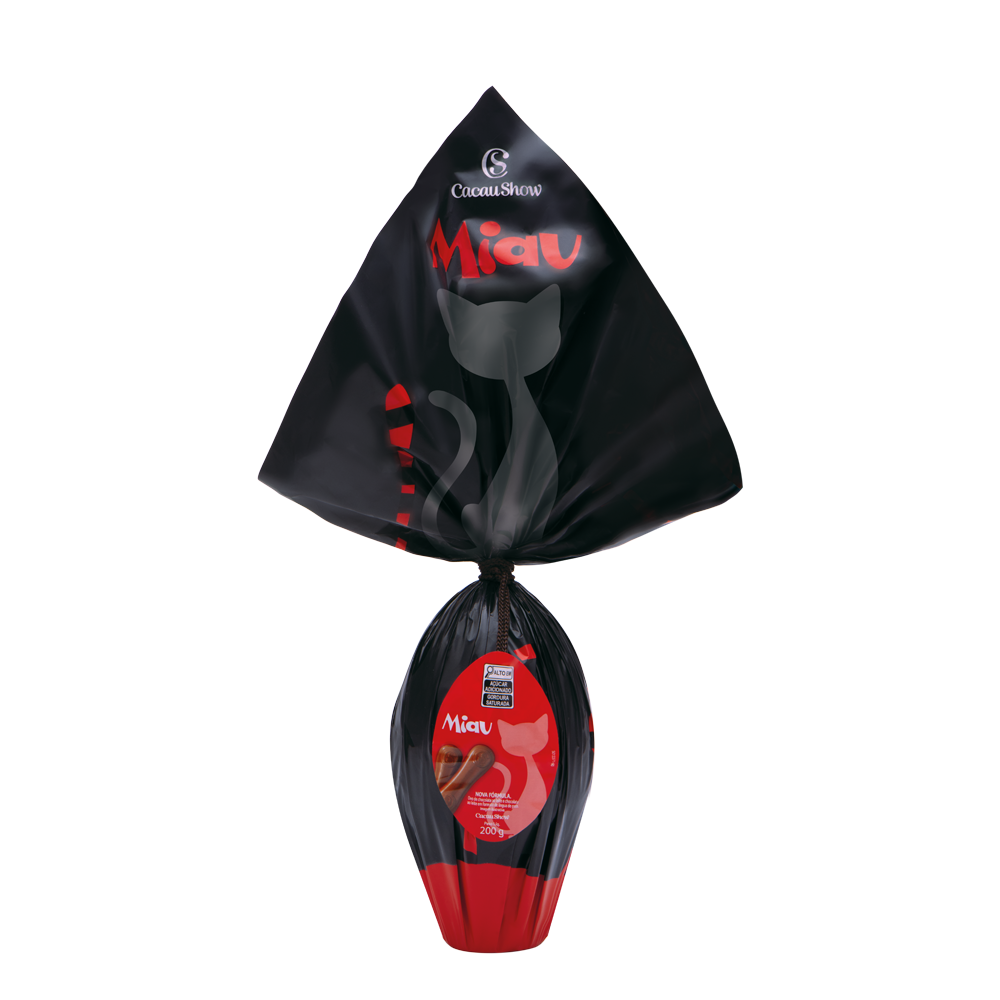 Ovo de Páscoa ao Leite Miau 200g