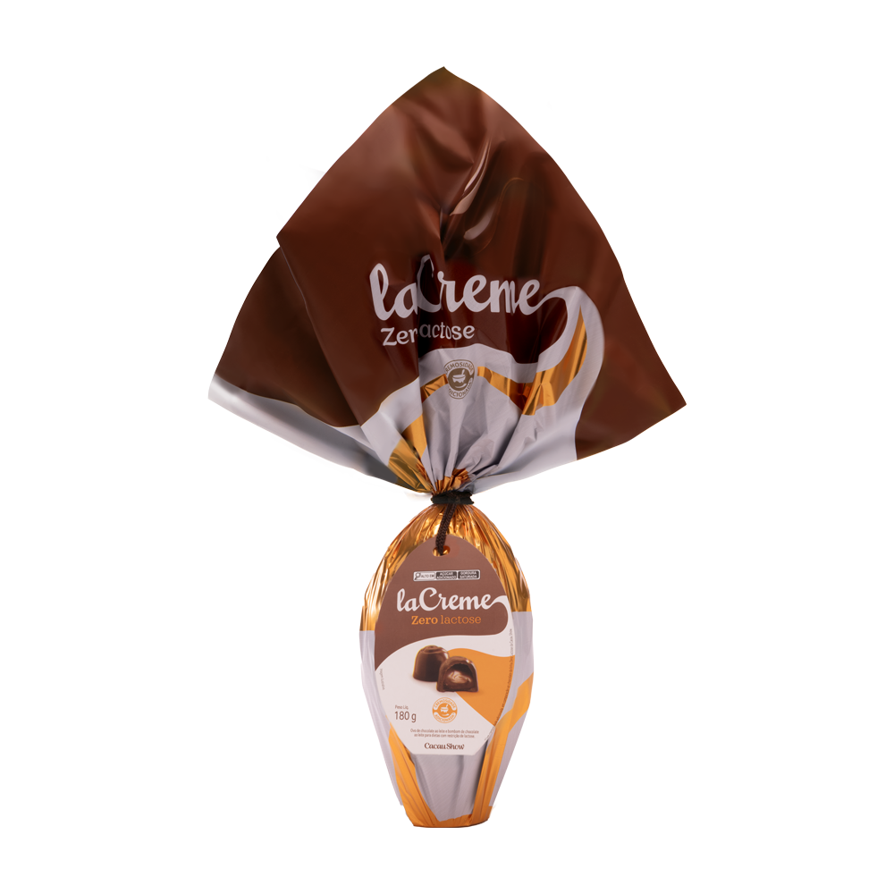 Ovo de Páscoa laCreme ao Leite Zero Lactose 180g
