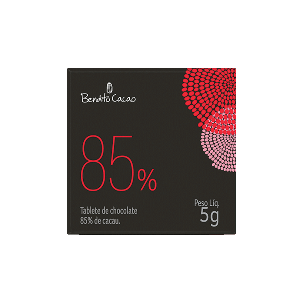 Tablete Bendito Cacao de Chocolate 85% Cacau 5g