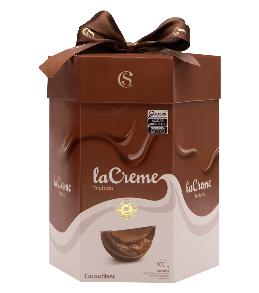 Ovo de Páscoa Recheado laCreme ao Leite 400g