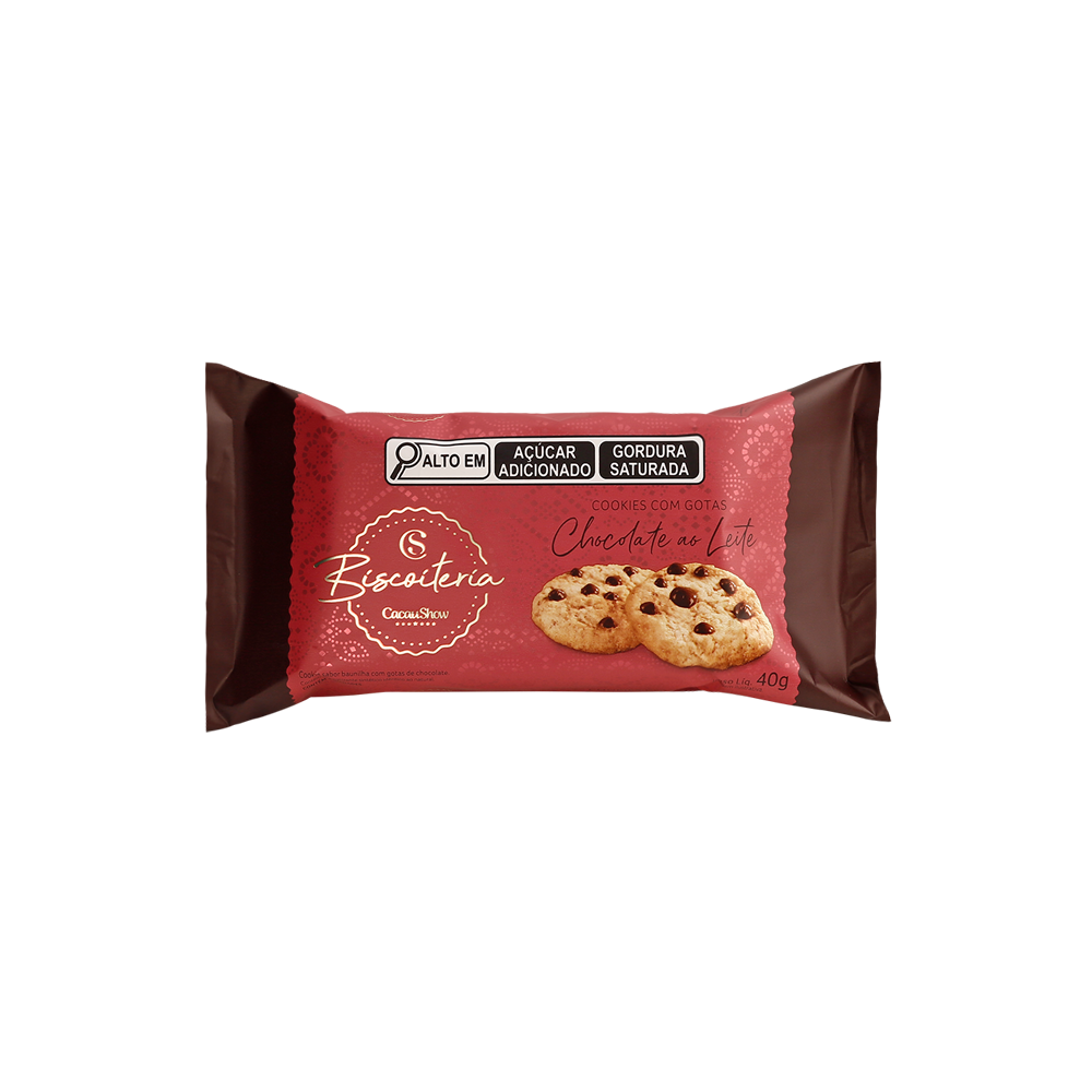 Cookies com Gotas ao Leite 40g