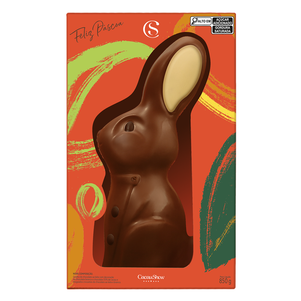 Coelho Cacau Magia ao Leite 850g