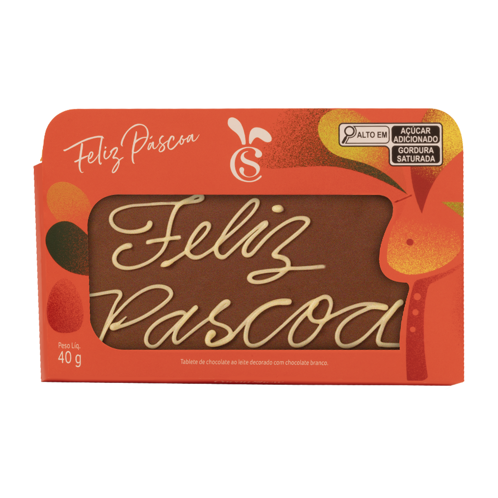 Tablete ao Leite Chocoarte Cacau Magia 40g