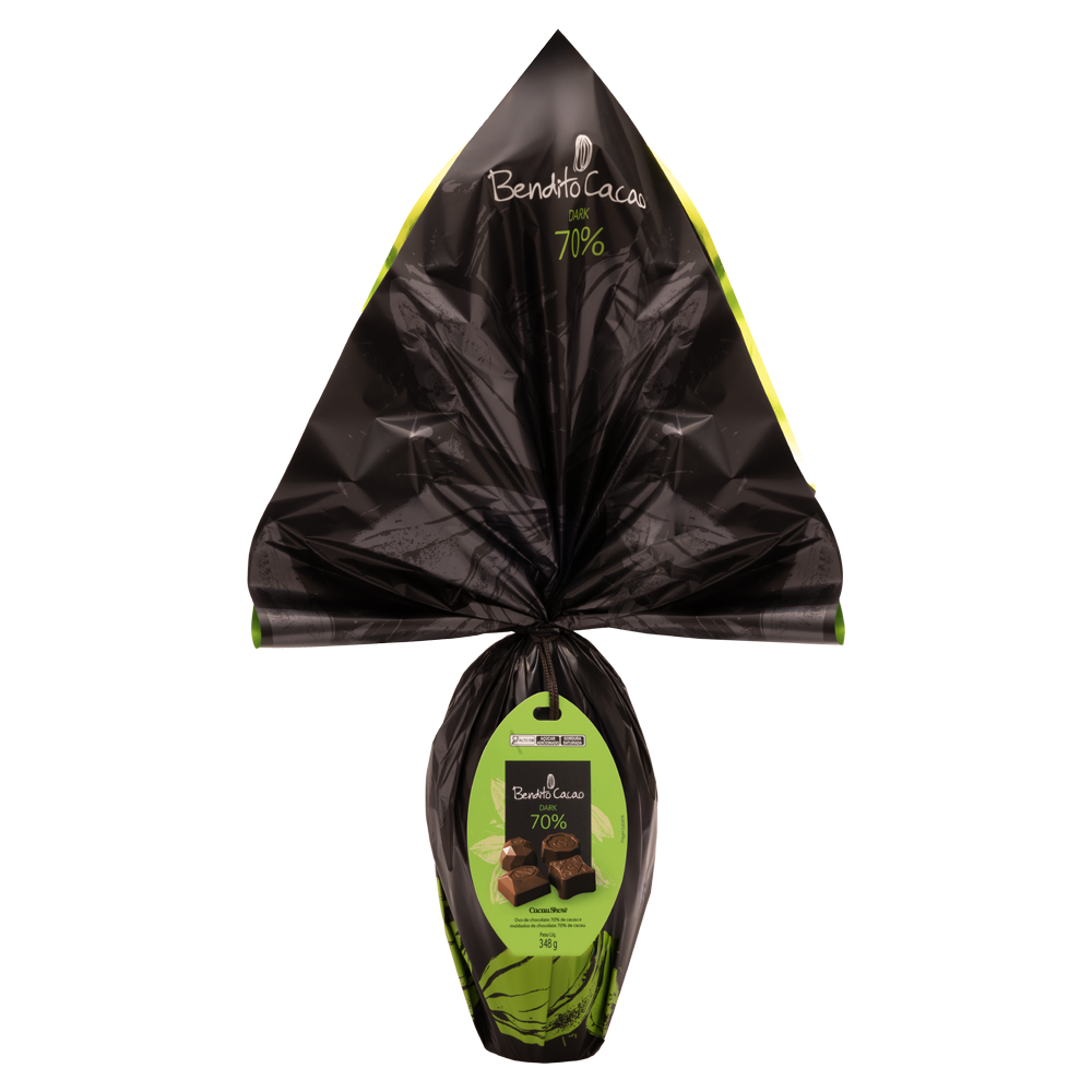Ovo de Páscoa Bendito Cacao Chocolate 70% 348g