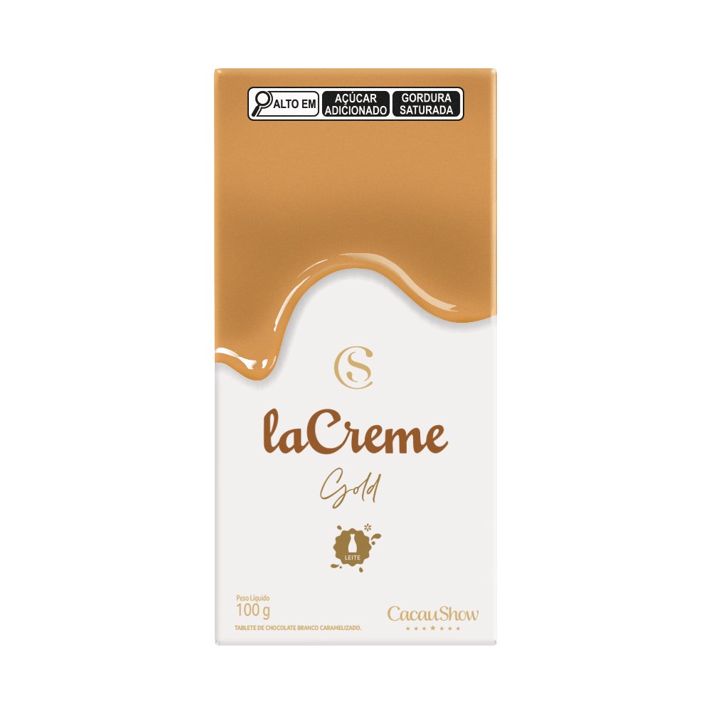 Tablete laCreme Gold de Chocolate Branco 100g