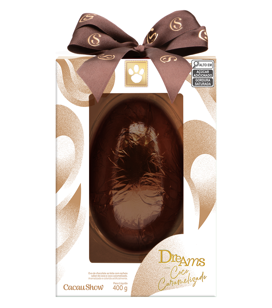 Ovo de Páscoa Dreams Coco Caramelizado 400g